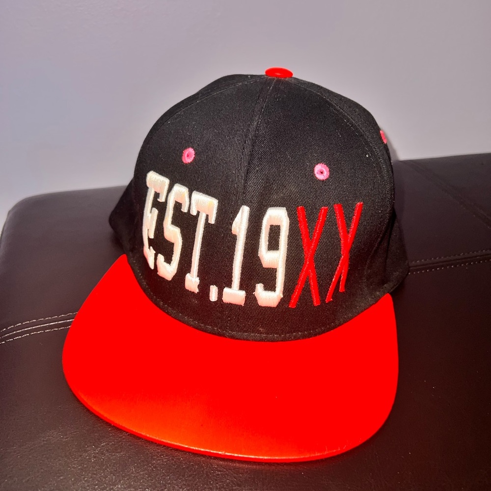 EST 19XX sexy SnapBack pink black and white